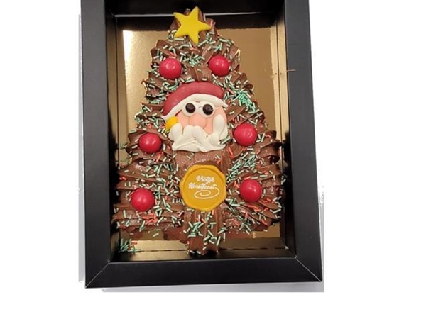 Roomchocolade kerstboom